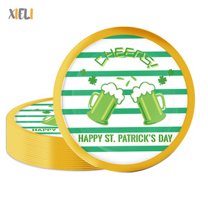 Xieli Party Supplies Platos <span class=keywords><strong>de</strong></span> papel desechables personalizados para el día <span class=keywords><strong>de</strong></span> <span class=keywords><strong>San</strong></span> <span class=keywords><strong>Patricio</strong></span> - Product Image 1