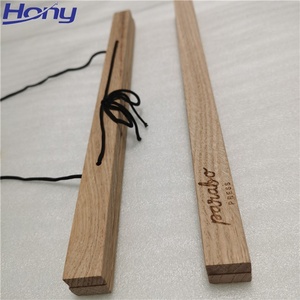 Từ sồi Áp phích treo tường bằng gỗ Áp phích khung cho Treo bản đồ hình ảnh vải cuộn in - Product Image 2