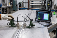 Scanner TOFD à micro-tiges compact EINTIK M2Probe R21 pour la détection de corrosion axiale |   Scanner de soudure NDT à double sonde réglable