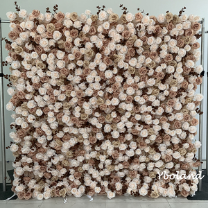 A-482 de flores artificiales de seda para decoración del hogar, Panel de fondo con rosas de dalias, Hortensia y flores, venta al por mayor, <span class=keywords><strong>precio</strong></span> barato, tienda, boda - Product Image 5
