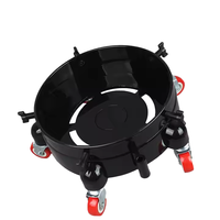 Chariot de transport en plastique OEM pour seaux, avec roues à frein verrouillables, pour seaux à eau de nettoyage automobile et supports de laveuse