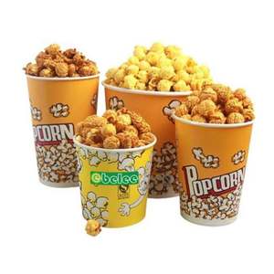 Caja de Palomitas de Maíz Desechable Biodegradable Negra de Papel Kraft de Pared Simple de Alta Calidad para Fiestas y Noches de Cine - Product Image 4