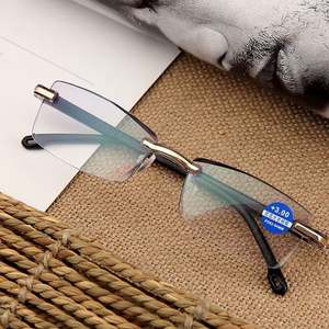 Gafas de lectura sin montura con filtro de luz azul para presbicia, montura TR 90, dioptrías para hipermetropía, para padres, hombres y mujeres - Product Image 2