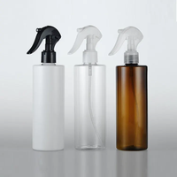 100ml 150ml 200ml 250ml 300ml 5000ml Pompe de pulvérisation de souris en plastique Bouteilles cosmétiques Conteneurs Bouteille PET Noir avec pompe pulvérisateur