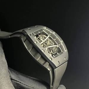 Reloj mecánico deportivo para hombre de alta calidad, moderno, con esfera hueca en forma de barril, de cerámica 6101. - Product Image 5