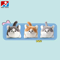 Chien en peluche AI avec fonction de détection tactile, animal de compagnie en fourrure, chien qui détecte, multifonction, queue qui remue, simulation d'alimentation, jouet en peluche Husky