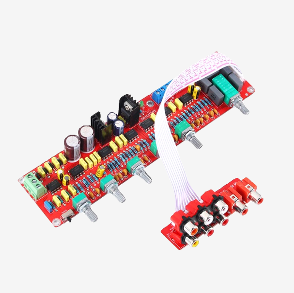 NE5532 5.1 Channel Preamplifier Board Dual AC12V AC15V Tone Control Audio Preamp Module HiFi DIY