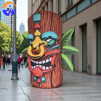 Structures gonflables publicitaires : Colonne Totem Tiki Géante Gonflable pour Décoration d'Événements Extérieurs avec Souffleur pour Jardins et Événements