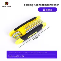 Lot de clés hexagonales pliantes métriques à double extrémité, poignée ergonomique antidérapante, clé Torx portable pour bricolage – Vente en gros fabricant