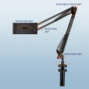 Brazo articulado de suspensión para escritorio para videografía y transmisión en vivo - Product Image 5