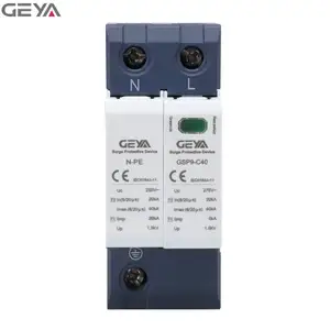 Protector de sobretensión GSP9-C40 1P + N 40KA 275V SPD, protección contra sobretensiones, tipo 1, 2 polos, 220v