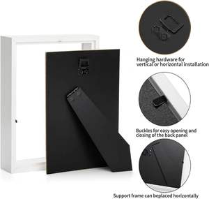 Custom Dried Flower Photo <b>Frame</b> Display case Wood 3D Deep Shadow Box <b>Frame</b> with Glass for Home Decor - Product Image 6