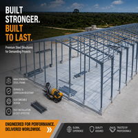 Kits de structures en acier préfabriqués modernes de haute qualité pour ateliers, hangars, hangars de stockage, entrepôts avec garantie de plus de 5 ans