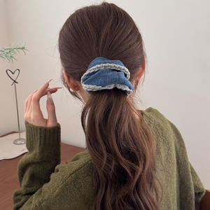 Bandeau élastique coréen tricoté vintage imprimé pour femme, style simple, collection automne-hiver - Product Image 3