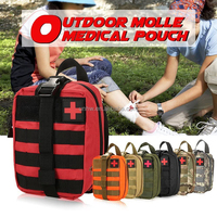 Kit de survie et de premiers secours avec sac compatible système Molle et attelle, trousse d'urgence pour tremblement de terre, randonnée en plein air