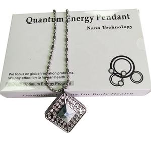 Collier solaire noir à ions négatifs 100% véritable, chaîne en lave, Nano Quantum Science Bio détarar, pendentif énergétique - Product Image 6