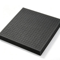 Insert en mousse de polyuréthane (PU) noire haute résistance pour l'organisation des outils dans une boîte à outils
