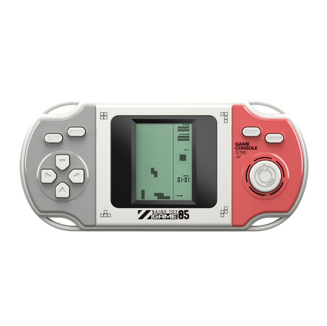 Pocket Block Puzzle Game Machine, Retro Electronic Toy Educational Gift for Boys Girls Kids Age 6+, Multiple Colors Available