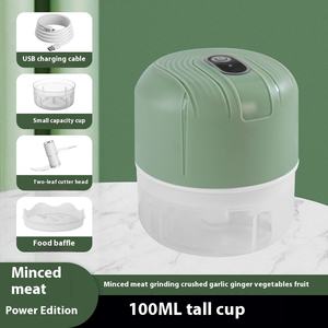 Mini Picadora de Ajo Eléctrica Inalámbrica, Procesador de Alimentos Doméstico, Picadora de Verduras, Preparador de Comida para Bebés, Herramienta para Frutas y Verduras - Product Image 6