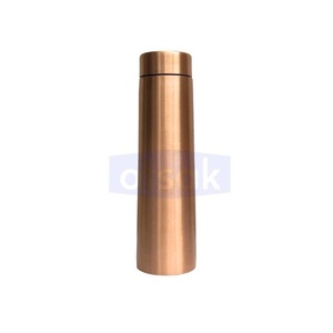 Plain Classic Eco-Friendly Copper Drinking Water Bottle Leakproof Durable Reusable Stocked Portable Daily Hydration Home Office - Product Image 1