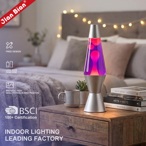 Lampu LED cairan gerak dekorasi kamar tidur untuk anak-anak dan dewasa lampu Lava bentuk roket indah lampu malam 16 inci - Product Image 1