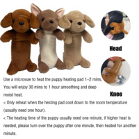 Coussin chauffant personnalisé en peluche pour chien, jouet sensoriel, coussin chauffant micro-ondable, coussin de sommeil, coussin chauffant pour le cou et les genoux, enveloppant et relaxant pour hôtel