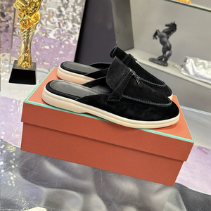 <span class=keywords><strong>Mocasines</strong></span> Retro Cómodos <span class=keywords><strong>para</strong></span> <span class=keywords><strong>Hombre</strong></span> y Mujer, <span class=keywords><strong>de</strong></span> Cuero Genuino y Gamuza, Estilo Pantuflas, Sin Cordones, Color Sólido, Tendencia <span class=keywords><strong>de</strong></span> Moda <span class=keywords><strong>para</strong></span> Primavera, <span class=keywords><strong>Verano</strong></span> y Otoño - Product Image 2