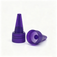 Bouchon compte-gouttes en plastique violet anti-déversement de 20 mm à visser pour bouteilles de savon liquide cosmétique – Vente en gros