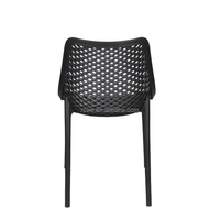Chaise de salle à manger d'extérieur moderne, confortable, portable, en plastique polypropylène avec dossier en maille, vente en gros de chaises d'extérieur modernes à air comprimé