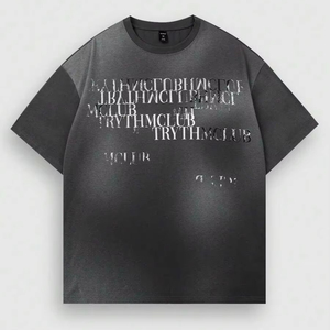 T-shirts imprimés avec slogan pour hommes, personnalisables.F10 - Product Image 1