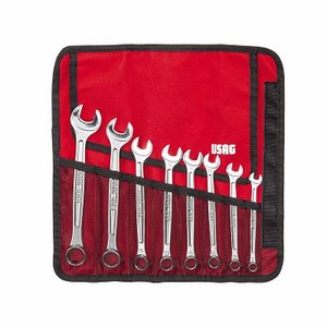 Usag Combination Wrench Set 8 Piece Metric Steel <b>Tool</b> Kit For Automotive Repair - Product Image 1