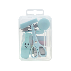 Mini Văn Phòng Phẩm Thiết Lập Trường Học Cung Cấp Văn Phòng Mục Quà Tặng Thiết Lập Văn Phòng Phẩm Stapler Và Giấy Clip Kéo Với Nhỏ Nhựa Hộp - Product Image 4