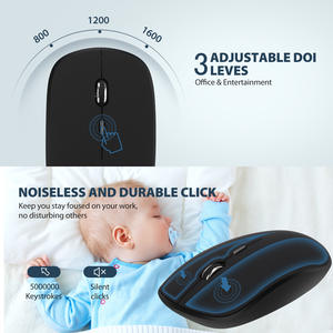 TASSO <span class=keywords><strong>ไร้</strong></span>เสียงรบกวนสลิม มินิ อัลตร้า ทินชุด<span class=keywords><strong>คีย์บอร์ด</strong></span><span class=keywords><strong>ไร้</strong></span><span class=keywords><strong>สาย</strong></span>ขนาดเต็ม 1600 DPI รองรับหลายอุปกรณ์แป้นตัวเลขสำหรับเดินทางในสำนักงาน - Product Image 5