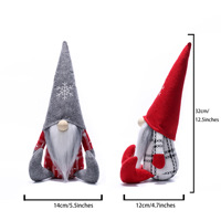 Ensemble de poupées elfes sans visage de style européen JQ - Broderie cloche Rudolph flocon de neige Décoration de maison de Noël Vente en gros
