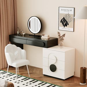Chambre à coucher moderne coiffeuse simple commode petit bureau de maquillage avec miroir éclairé nouveau modèle de <span class=keywords><strong>table</strong></span> de maquillage - Product Image 2