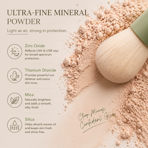Private Label Vegan Broad Spectrum UVA UVB Protection <strong>SPF</strong> 50 Mineral Sunscreen <strong>Powder</strong> With Brush for Sensitive Manufacturer - Product Image 2