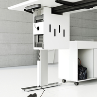 Base électrique hauteur réglable bureau bureau maison jeu ordinateur Table d'étude industriel moderne tiroirs en option peuvent être sélectionnés