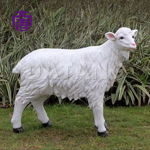 Escultura Decorativa LED con Motivo de Cabra de Fibra de Vidrio para Paisajismo de Parques y Decoración Temática de Animales al Aire Libre - Product Image 4