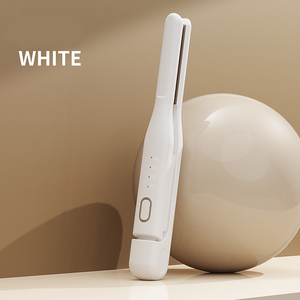 2025 viaje Mini tamaño hierro plano hombres barba rizador oro inalámbrico plancha de pelo - Product Image 1