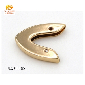 Cord End Gold <strong>Metal</strong> <strong>Corners</strong> for Handbags Hardware Fittings - Product Image 4