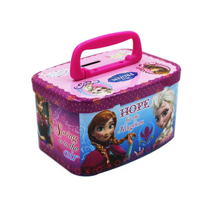 Hộp Thiếc Kim Loại Hình Vuông Hộp Hộp Hộp Đông Lạnh Hoạt Hình Với Tay Cầm Nắp Cho Kẹo CookieTea Lưu Trữ Kim Loại Tùy Chỉnh In - Product Image 4