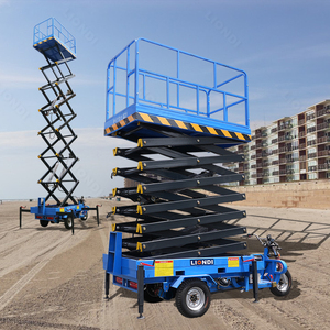Trung Quốc bán ba bánh xe máy nâng thang máy nền tảng 6m-16m tự hành điện Scissor Nâng Nền tảng trên không làm việc nền tảng - Product Image 5