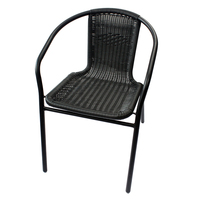 Mobilier d'extérieur de loisirs Chaise de jardin en rotin avec table, chaise de jardin avec table à manger pour l'extérieur