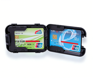 <span class=keywords><strong>Yamo</strong></span> Nouveau Porte-cartes de crédit multifonctionnel imperméable en aluminium et plastique avec fermeture à pression - Product Image 6