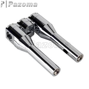 Abrazadera de montaje para manillar de 28mm, elevador de barra en T estilo Club, 6 "8" 10 "12" para Harley <span class=keywords><strong>Dyna</strong></span> Street Bob Softail Sportster Chopper <span class=keywords><strong>Moto</strong></span> - Product Image 4