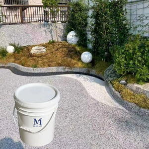 樹脂洗浄石アートコーティング耐久性ブラシアクリルコーティング液体石アートコーティングマイクロ研磨石 - Product Image 1