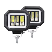 Feux de travail LED TCYATO, yeux d'ange bleus, DRL, feux antibrouillard tout-terrain, accessoires de voiture, phares LED pour voitures, ampoules LED pour voitures