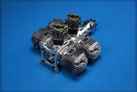 DLE222 Modèle Avion Moteur À Essence Quatre Cylindres Deux Temps Échappement Latéral Naturel Refroidi Par Air Démarrage À La Main 222CC Déplacement