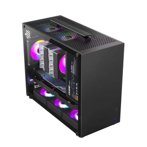 <span class=keywords><strong>Cross</strong></span> Border Conveniente Mini MATX Gaming Desktop Case Vidrio templado Handheld Torre pequeña ATX Factor de forma Nuevo producto - Product Image 6