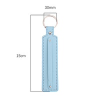 Pendentif de sac personnalisé en cuir PU avec breloque métallique et nom DIY